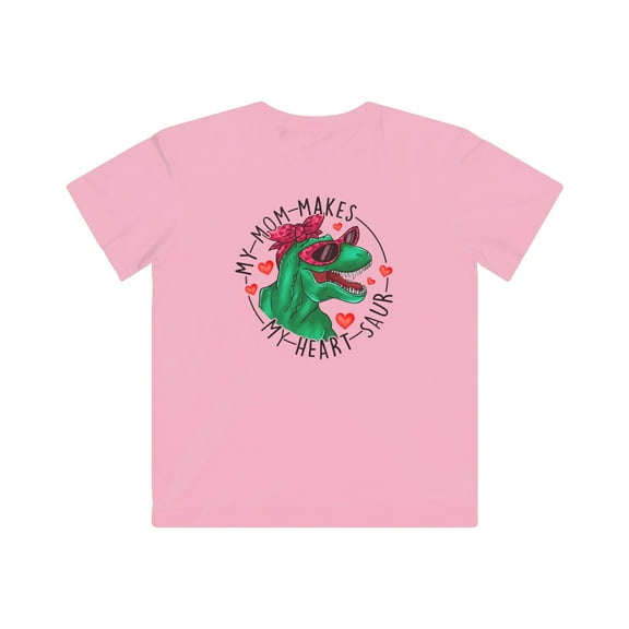 Kids My Mom Makes My Heart Saur Dinosaur Valentines Day TShirt