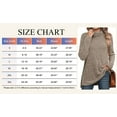 thumbnail image 5 of SHIBEVER Fall Sweater for Women Long Sleeve Turtleneck Thin Sweater Comfort Warm Winter Pullover Coffee T Shirts Blouse, 5 of 10