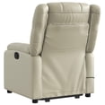 thumbnail image 2 of vidaXL Stand up Massage Recliner Chair Cream Faux Leather, 2 of 5