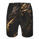 thumbnail image 3 of Balery Black And Gold Fire Dragon Traje de Baño Estilo Hawaiano para Hombre, Shorts de Secado Rápido con Bolsillos-XX-Large, 3 of 6