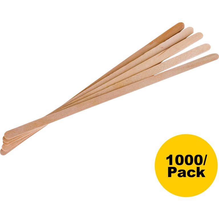 Eco-Products Wooden Stir Sticks 7 inch Birch Wood Natural - Includes Ten Packs of 1000 each.