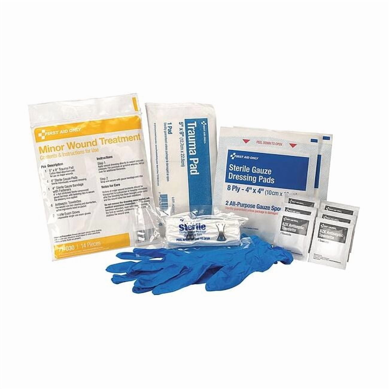 Wound Dressing Kit, Plastic Not Applicable, 14 Components, 1 People Served