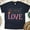 Navy, variant on Christian Bible Verse T-Shirt, 1 Corinthians 16:14 Love Graphic Tee , White, Size S