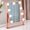 Rose, variant on Touch Control Lighted Makeup Mirror with 360° Rotation, 10X Magnification, 3 Dimmable LED Lights