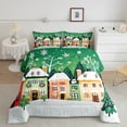thumbnail image 2 of Feelyou Cartoon Cabin House 01, Christmas Festival Twin Comforter Sets, Winter Snow Reversible Bedding Set, Ultra Soft Home Decor,2 Pieces, 2 of 8