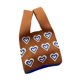 thumbnail image 3 of Bolso bandolera para mujer, bolso tote con forma de corazón y estampado de corazones, bolso de viaje para Café, 3 of 9