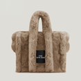 thumbnail image 1 of Bolso de mano de lana de cordero esponjosa para mujer y hombre, bandolera de hombro de piel sintética, bolso de mano de felpa, monederos de moda, invierno, 2022 xuanjing  unisex, 1 of 2
