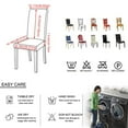 thumbnail image 5 of 1/2/4/6PCS Waterproof Jacquard Chair Cover Elastic Dining Room Chair Case Protector For Kitchen Hotel Wedding, 5 of 7