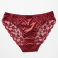thumbnail image 3 of YueHuiYing Women's Lace Lingerie Sexy Floral Lace Panties Mesh Low-Rise & High-Waist Panties, 3 of 7