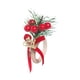 thumbnail image 1 of Servilletas navideñas hechas a mano para decorar la mesa con broche rojo en forma de cono. Carta, 1 of 9
