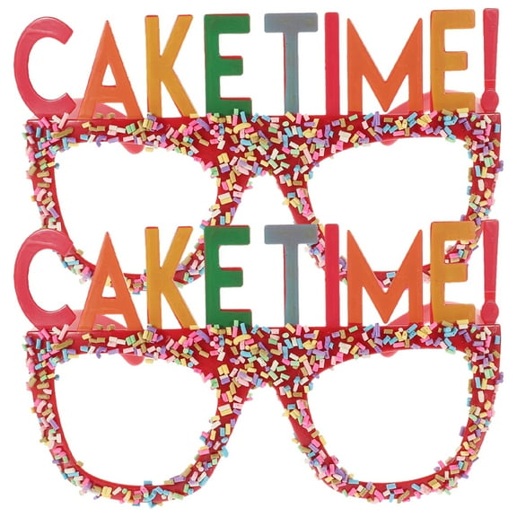 DRAFIDEEP 2Pcs Birthdays Party Eyeglasses Novelty For Birthday Supply And Festive Occasions