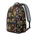 thumbnail image 2 of Fireman and Glove Black Pattern Backpack for School, Cute School Bag with Adjustable Shoulder Straps and Padded Back, 15.3"x11"x7.1", 2 of 5