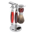 thumbnail image 4 of Kit de cuenco manual para barba Kit de cepillo para cuenco para barba retro con soporte de aleación Jabón para recortar para hombres, 4 of 10
