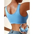 thumbnail image 4 of Warop Women's Push-Up Bra, Solid Color Wire-Free with Side Support, Breathable Adjustable Straps Front Closure for Everyday Comfort, 4 of 5