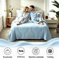 thumbnail image 2 of BedTreat Queen Size Cooling Comforter Blue/Gray Reversible, Lightweight Breathable Summer Bedding for Hot Sleepers & Night Sweats(88"x92"), 2 of 6