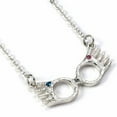 thumbnail image 2 of Harry Potter Luna Lovegood Glasses Silver Plated Necklace, 2 of 4
