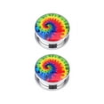 thumbnail image 2 of jiaroswwei 1 Pair Unisex Punk Tie-Dyed Screw Fit Stainless Steel Ear Plugs Gauges Tunnels, 2 of 8