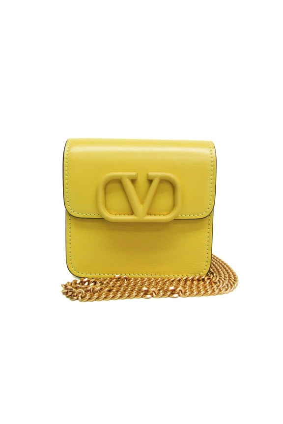 Pre-Owned Valentino Garavani V-Sling Compact SW0P0S96HFB Women's Leather Shoulder Bag... (Good)