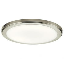 24W 1 Led Round Flush Mount 1 Inches Tall By 13 Inches Wide-Brushed Nickel Finish-3000 Color Temperature Kichler Lighting 44248Niled30