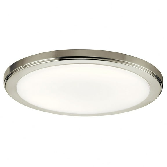 24W 1 Led Round Flush Mount 1 inches Tall By 13 inches Wide-Brushed Nickel Finish-4000 Color Temperature Bailey Street Home 147-Bel-2848151