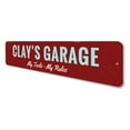 thumbnail image 4 of My Tools My Rules Novelty Decor, Metal Wall Sign - 4x18 Inches, 4 of 4