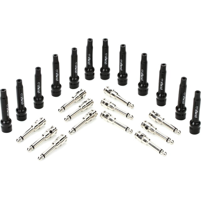 George Ls .155 Guitar Connector - Nickel, Straight 12-Pack