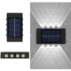 thumbnail image 4 of Fiudx Lámpara de Pared (2 Unidades), Diseño de Ahorro de Energía con Energía Solar, Material Abs Resistente Al Agua Ip65, Fácil Instalación, Iluminación Exterior para Jardín, Patio, Blanco Cálido, Ta, 4 of 4