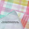 thumbnail image 6 of Newbridge Simone Easter Pastel Plaid 52 x 52 inch Square Vinyl Flannel Backed Tablecloth, 6 of 8