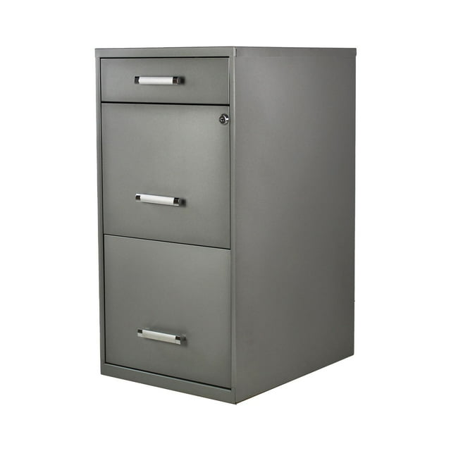 Archivero Metálico Mundo In 3 Gavetas Organizador 2+1 17069 Gris