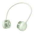 thumbnail image 4 of Ventilador de cuello plegable, silencioso, recargable, para colgar en el cuello, sin aspas, personal Verde, 4 of 9