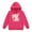 Hot Pink, variant on SonxaHe Toddler Girls Hoodies Sweatshirts Bunny Print Casual Outerwear Warm Hooded Sweatshirts Black,Sized 2-3