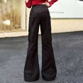 thumbnail image 5 of YunPes Teen Girls Flare Jeans High Waist Bell Bottom Pants Distressed Butterfly Patchwork Jeans Casual Cute Applique Denim Leggings, 5 of 7
