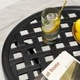 thumbnail image 5 of Pellebant Round Side Table Aluminum Patio Bistro End Table in Black, 5 of 8