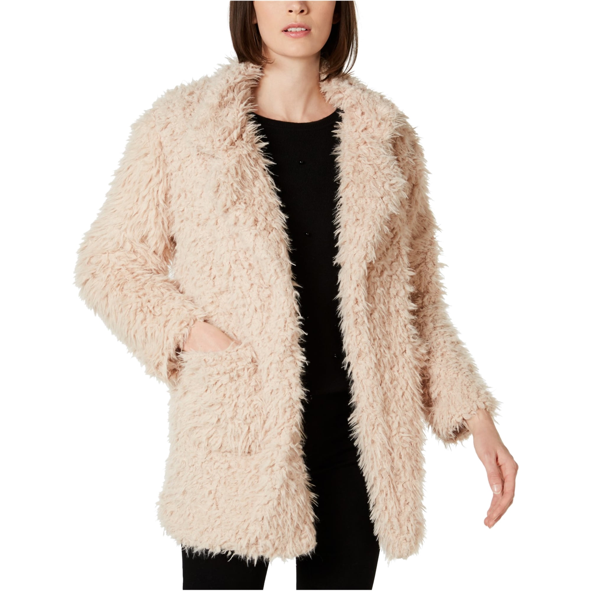 Sage The Label - Sage The Label Womens Faux jShearling Coat, Beige, X ...