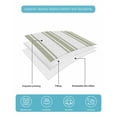 thumbnail image 5 of Quilts Twin-XL Size Bedding Set, Sage Green Striped Lightweight Quilted Comforter, Farmhouse Aesthetic Modern Stripes Soft Reversible Bedspread Coverlet with Pillow Covers for All Season, 68" x 98", 5 of 7