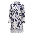 thumbnail image 4 of Pntutb Blusa de manga larga con botones sueltos para mujer, informal, a la moda, con solapa Pntutb Pntutb-4923, 4 of 8