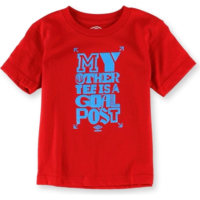 Umbro Boys Goal Post Graphic T-Shirt, Rojo, XXS (4) Umbro Camiseta gráfica