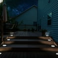 thumbnail image 2 of FKHouse 8 Pack Outdoor Solar Garden Landscape Ground Lights with Waterproof (White), 2 of 6