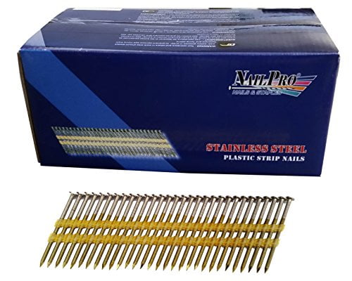 NailPRO L15SS 1-1//4 Leg x 1//4 Stainless Steel Narrow Crown Staples 1000 Count