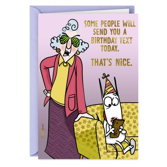 Hallmark Maxine Funny Birthday Card (The Ones That Really Care)