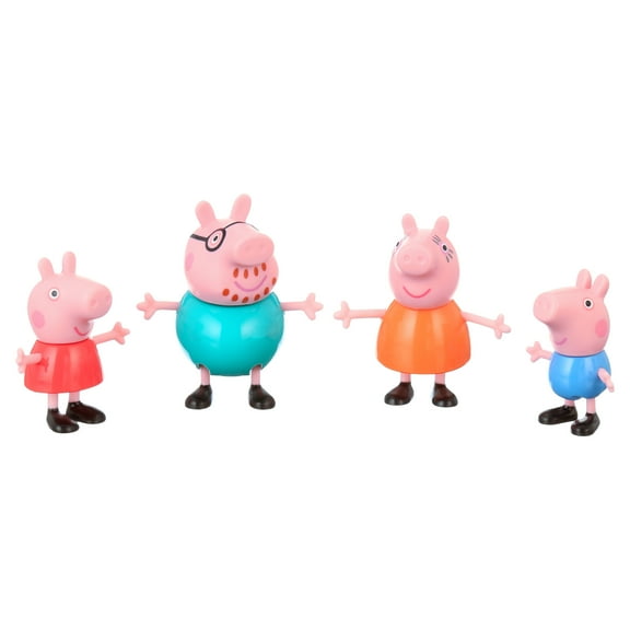 Peppa Pig, 4-Pack Figure Doll Set, Kids Toy for Preschool and Toddler Boys and Girls Ages 3 