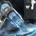 thumbnail image 1 of Portable Car Vacuum Cleaner, Rechargeable, Wet & Dry Use, High Power, Strong Suction, Pet Hair Remover, Handheld, Car & Home, Multiple Accessories, Easy to Empty, Compact, 1 of 9