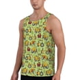 thumbnail image 2 of Easygdp Cute Tractor Men's Tank Top, Sleeveless Muscle T Shirts, Breathable, Quick-Dry, Loose for Gym, Running, Fitness - Medium, 2 of 9