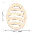 thumbnail image 3 of CoreLiving Blank Easter Tree Wood Ornaments for Spring Christmas Tree Decorations, Unfinished DIY Wooden Cutouts of Bunnies and Eggs for Painting Craft Projects, 3 of 6