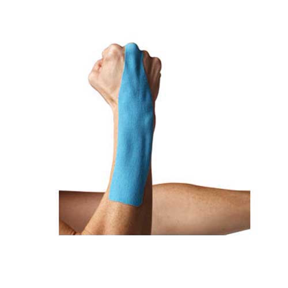 SpiderTech Precut Kinesiology Tape Wrist Blue