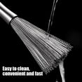 thumbnail image 6 of Stainless Steel Cleaning Brush | Cast Iron Pan Scrubber | 6 Inch Ergonomic Handle | Rust Removal | High Efficiency Dish Scraper | For Pots Pans Grill Sink Oven | Durable Wire Bristles | 1 Pack, 6 of 9