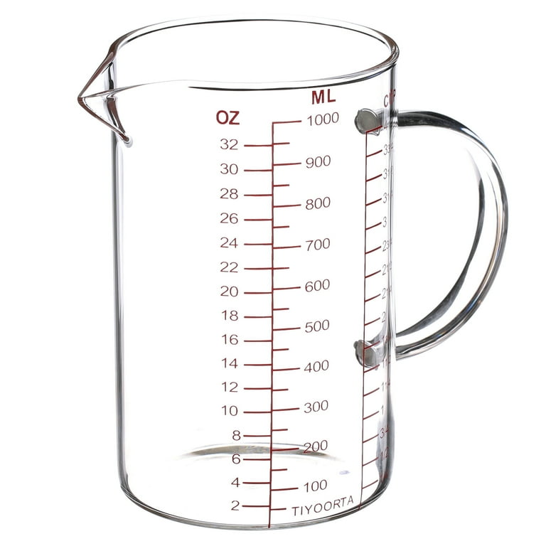Glass Measuring Jugs | Kitchen Baking Cups | Measuring Cups | Large  Measuring | Kitchen Utensil,A