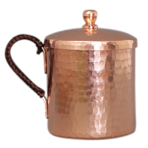 Jarra para cóctel Moscow Mule de cobre natural macizo martillado, estilo vintage Cobre 350ml