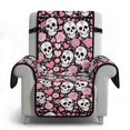 thumbnail image 2 of SCRAWLGOD Cinco de Mayo Recliner Cover for Pets Skull Rose Heart Print Anti Scratch Washable Reclining Chair Cover with Pocket Non Slip Recliner Slipcover, 2 of 7