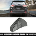 thumbnail image 2 of Unique Bargains 4pcs Car Diffuser Universal Shark Fin Spoilers Rear Spoiler Wing Diffuser Trim Bumper Lip for Car Carbon Fiber Pattern, 2 of 6